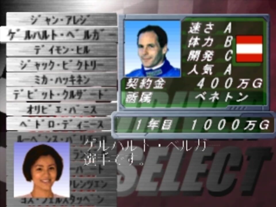 F-1 Grand Prix 1996: Team Unei Simulation