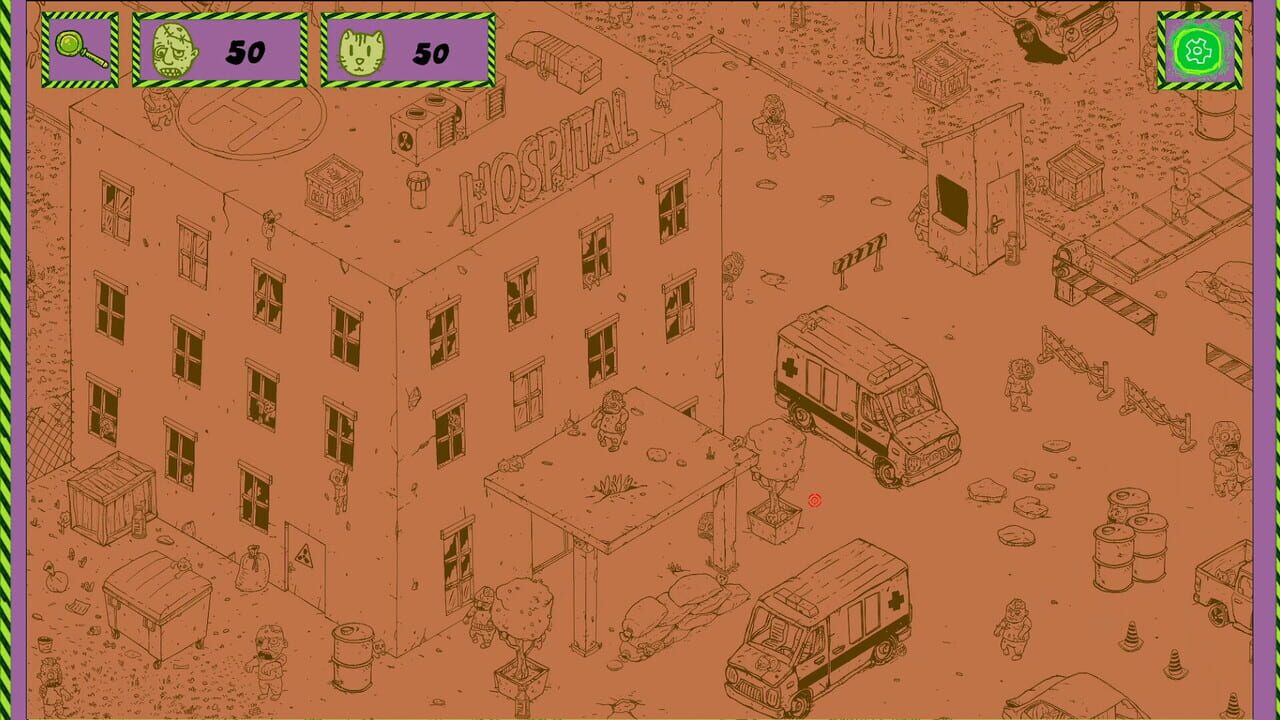 Hidden Cats vs Zombies