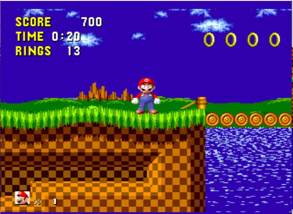 The Worst Sonic the Hedgehog Romhack (Featuring Mario)