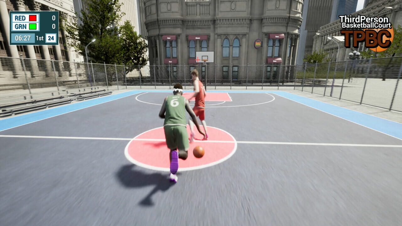 Third Person Basketball Court