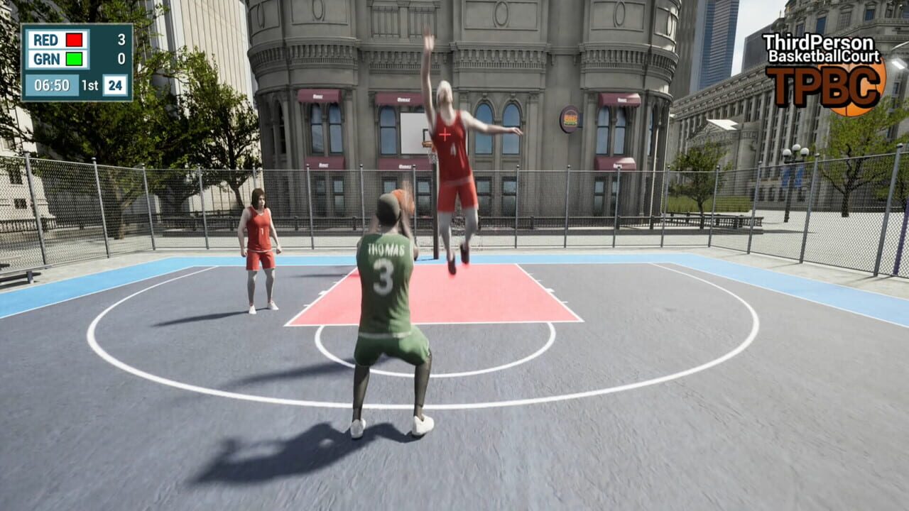 Third Person Basketball Court