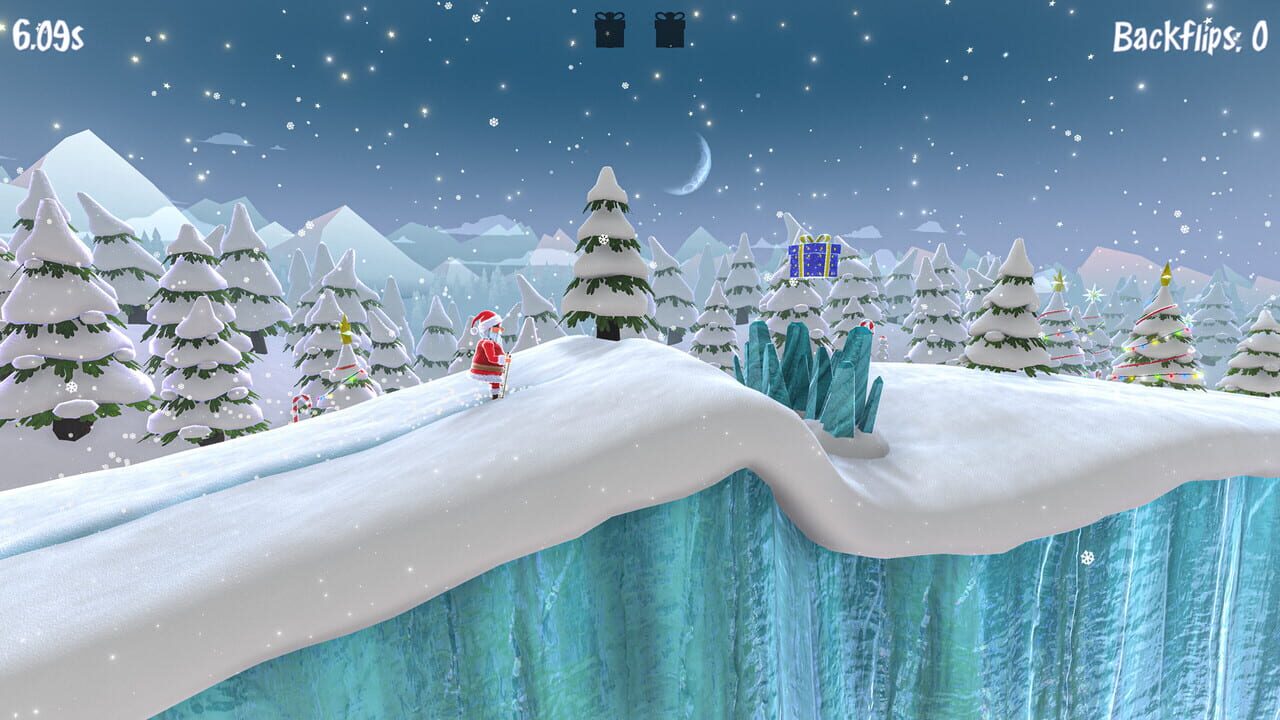 Santa’s Slippery Slope Ski Stunts