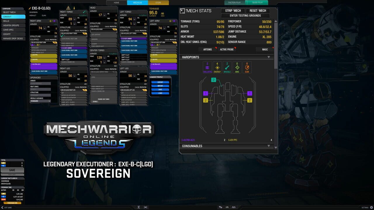 MechWarrior Online: Sovereign Legendary Mech Pack