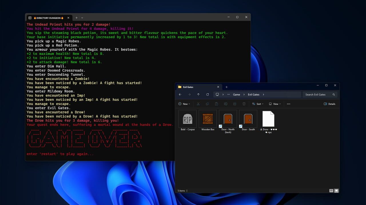 Directory Dungeon – File Explorer Dungeon Crawler