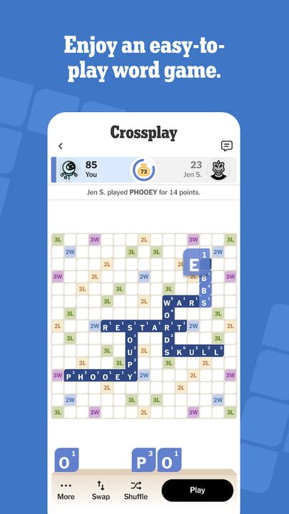 NYT Crossplay: Play and Spell