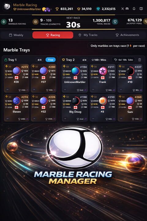 Marble Racing Manager