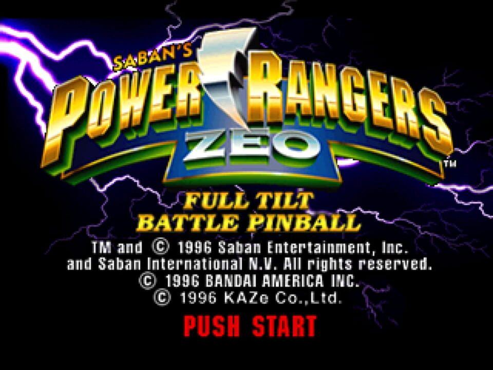 Power Rangers Zeo – Full Tilt Battle Pinball