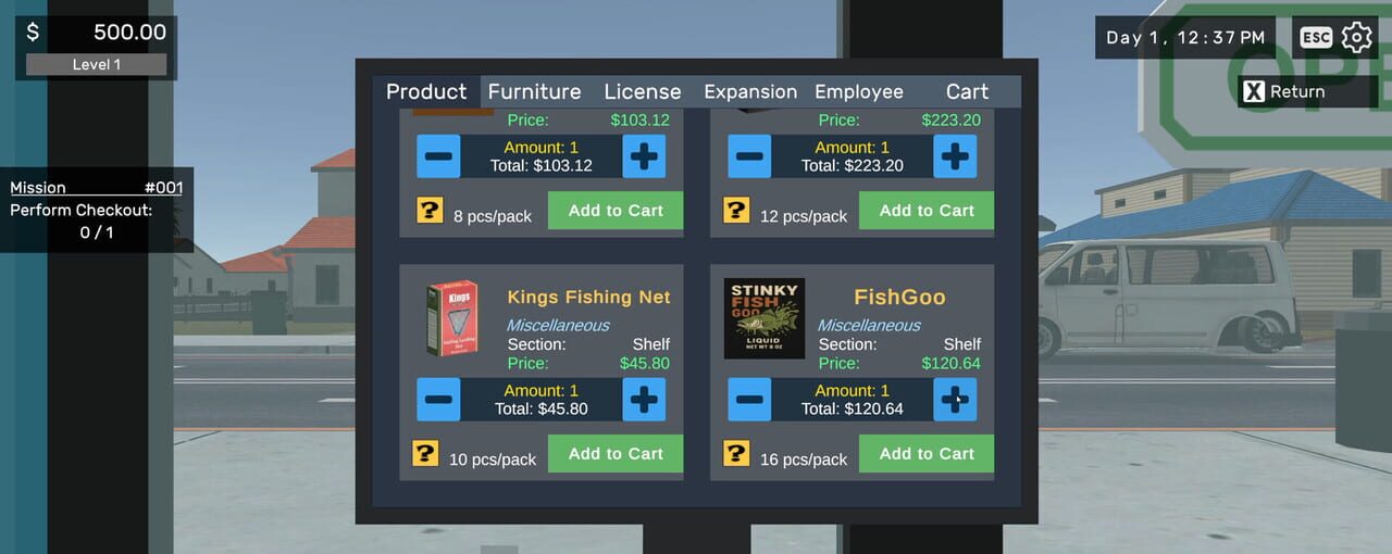 Bait & Tackle Store Simulator