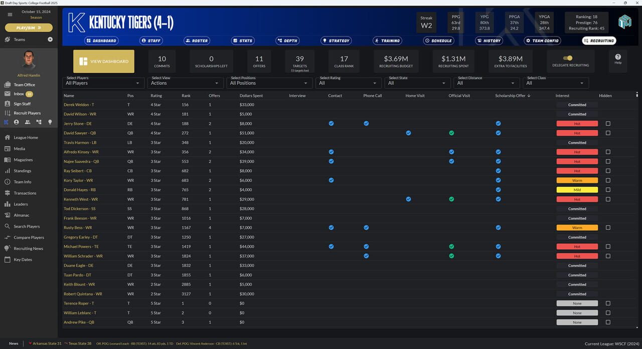 Draft Day Sports: College Football 2025
