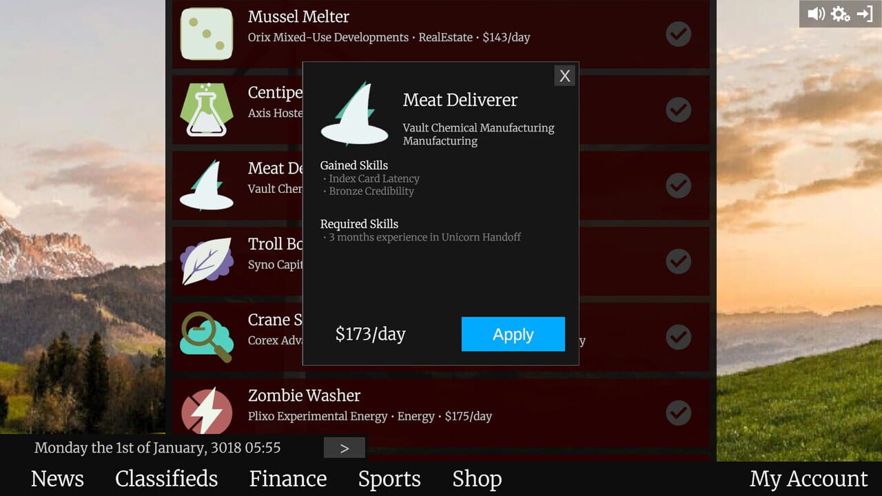 A Game About Having a Job