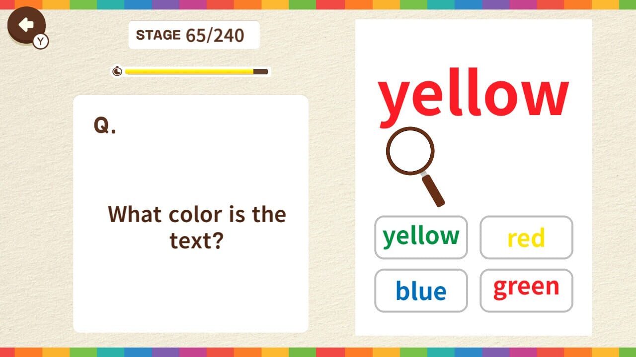 Color Mismatch Brain Quiz