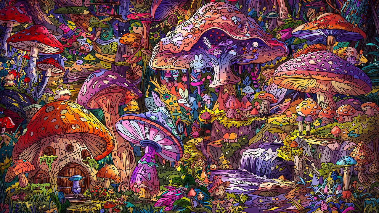 100 Mushroom Cats