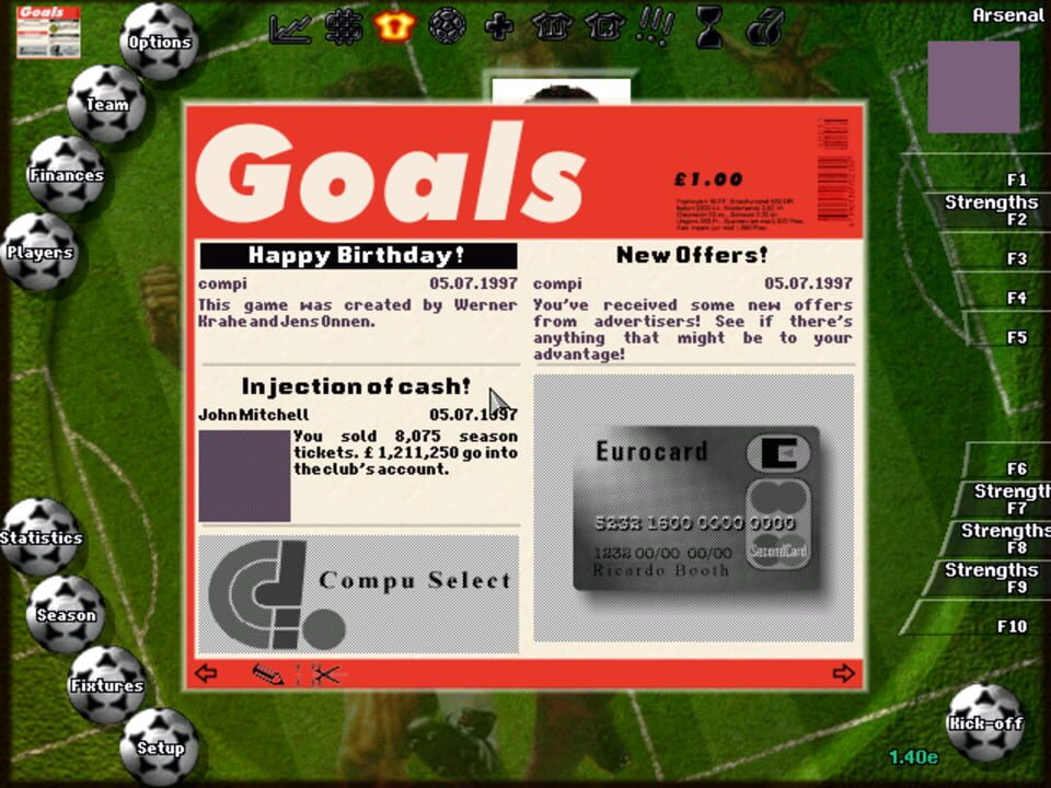 Total Football Management