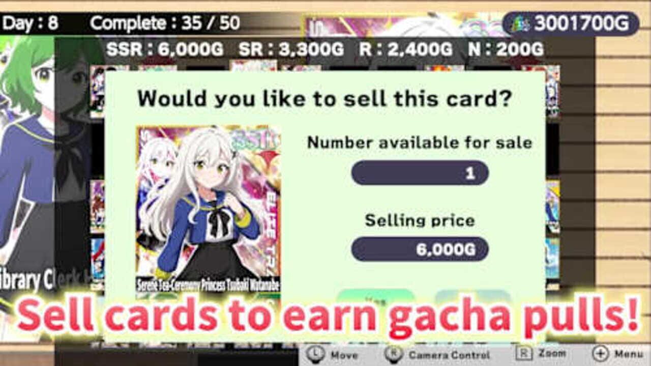 Schoolgirl Card Pull Simulator