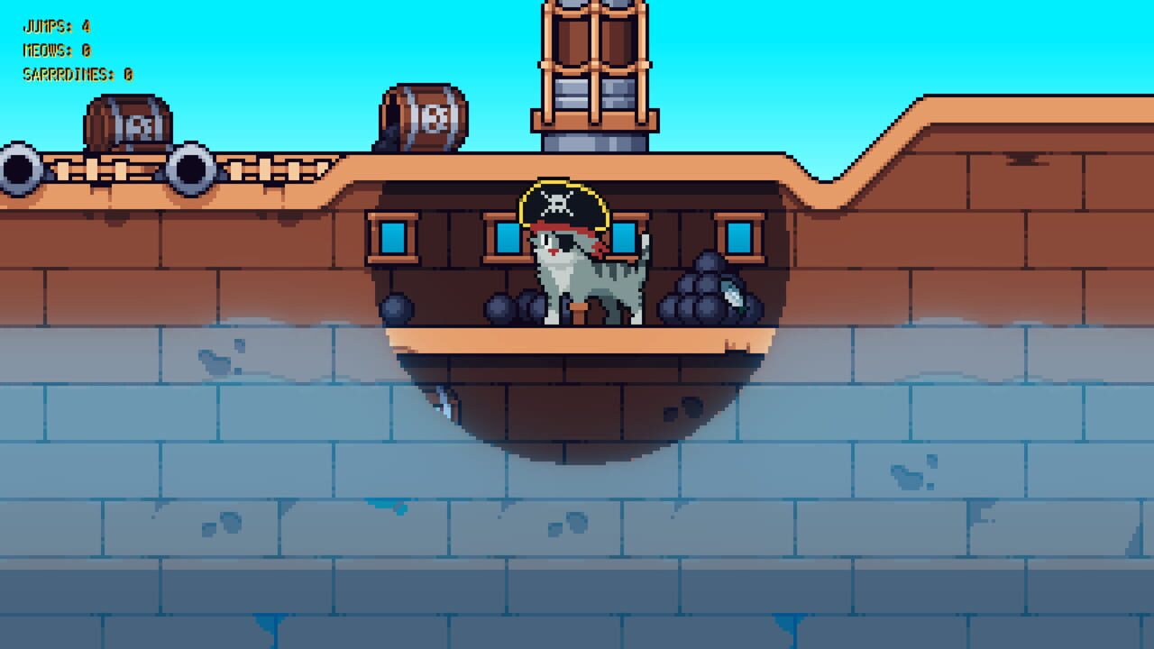 Rooftop Rascal: The Pirate Cat