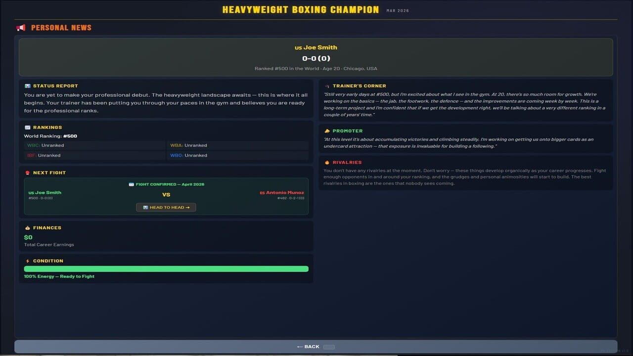 Sim: Heavyweight Boxing Champion