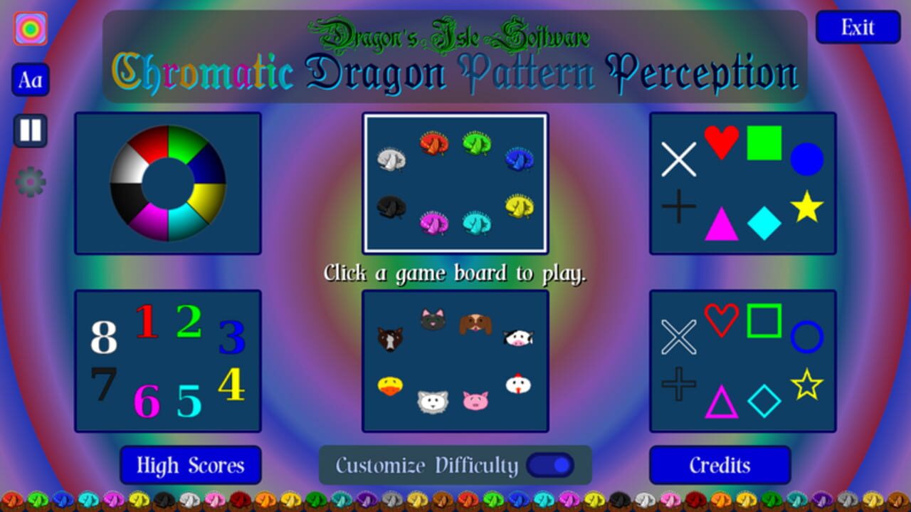 Chromatic Dragon Pattern Perception