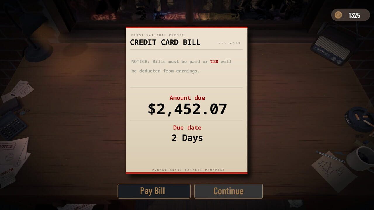 Bills Must Be Paid