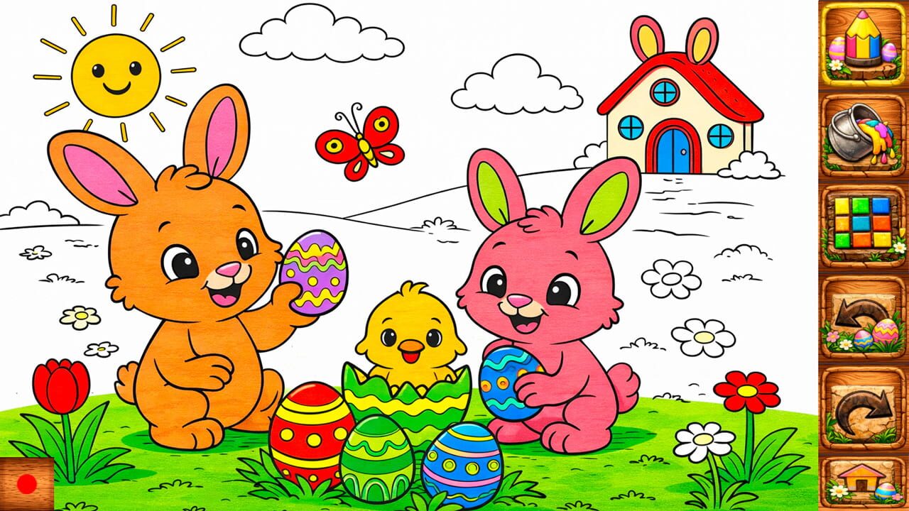Easter Coloring Book for Kids & Toddlers