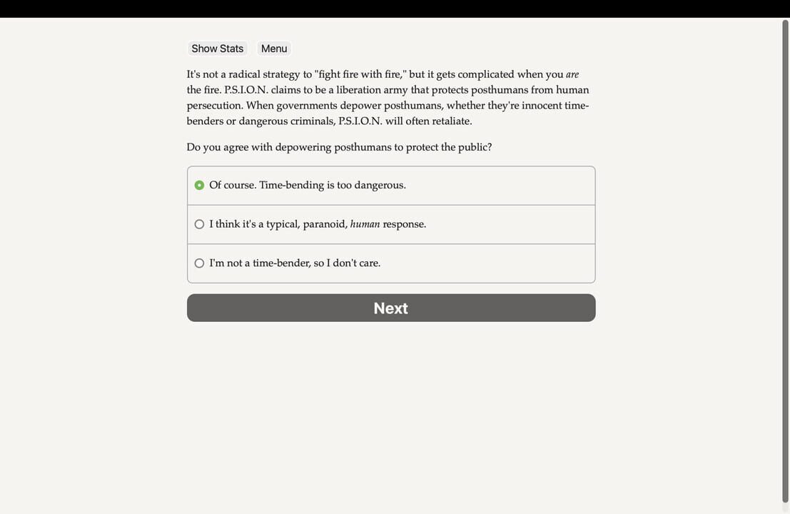 Posthuman: Guardians vs Psion