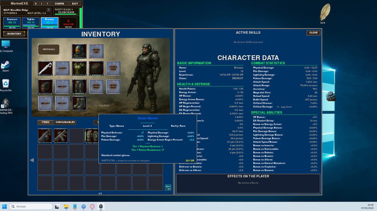 Marine.exe: Desktop RPG