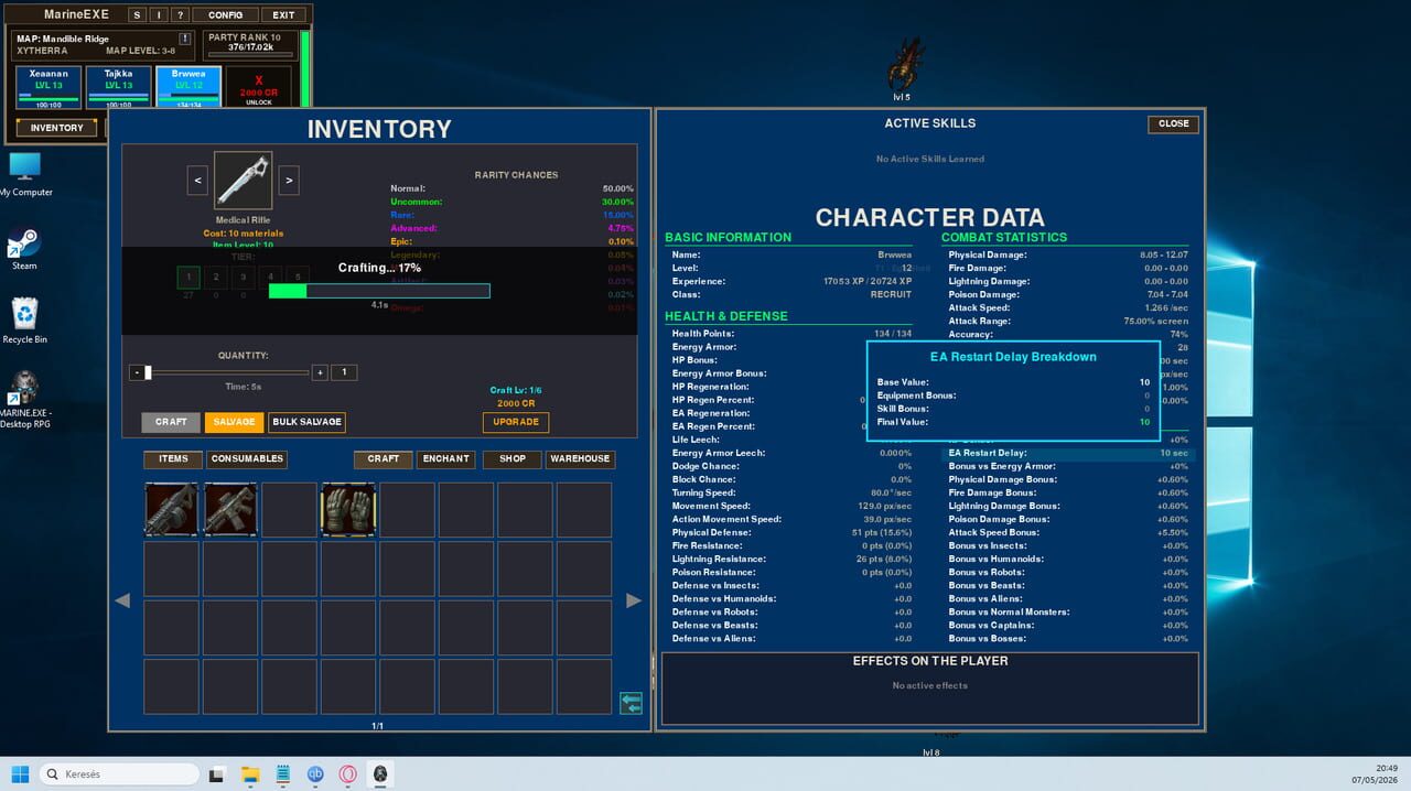 Marine.exe: Desktop RPG