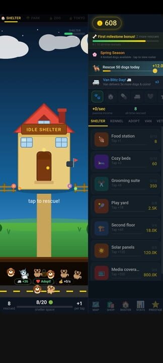 Idle Shelter: Dog Rescue Tycoon