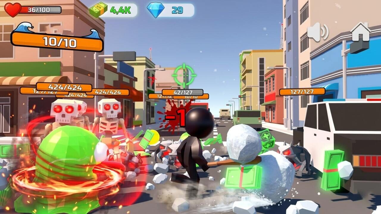 Stickman Monster Battle 3D