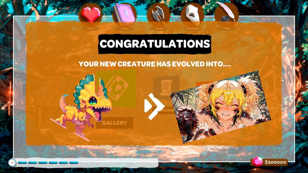 Dino Evolution: Catch Dinosaurs and Raise Anime Primeval Girls