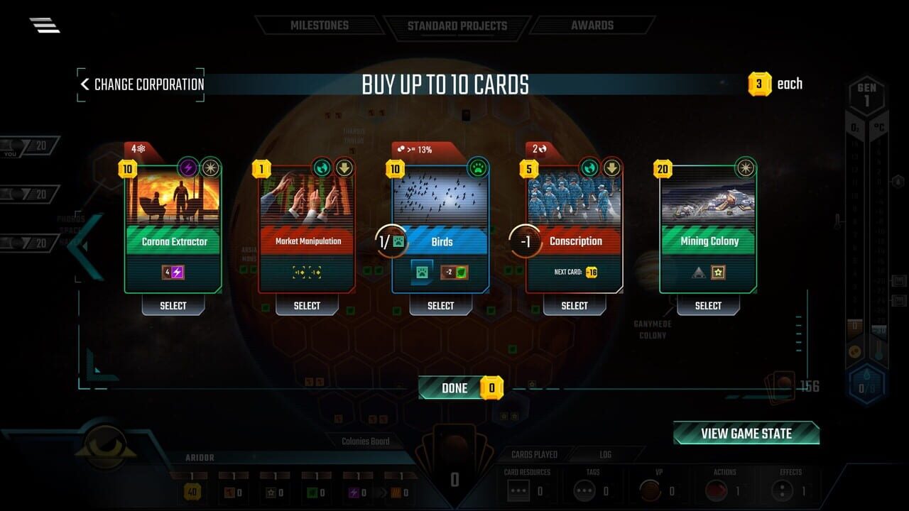 Terraforming Mars: Colonies