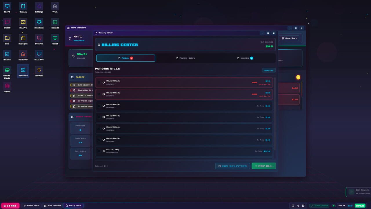 Cart Panic! OS: E-Commerce Tycoon