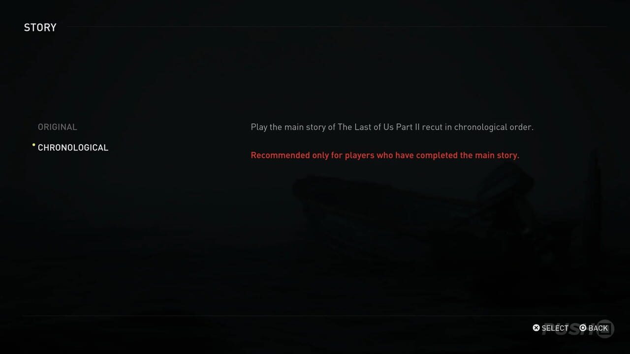 The Last of Us Part II Remastered: Chronological Experience