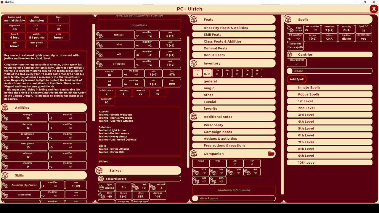 RPG Plus: Virtual Tabletop