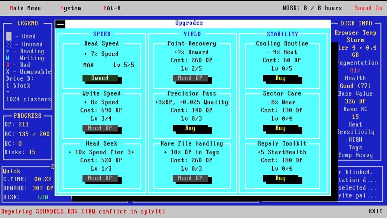 Defrag Incremental