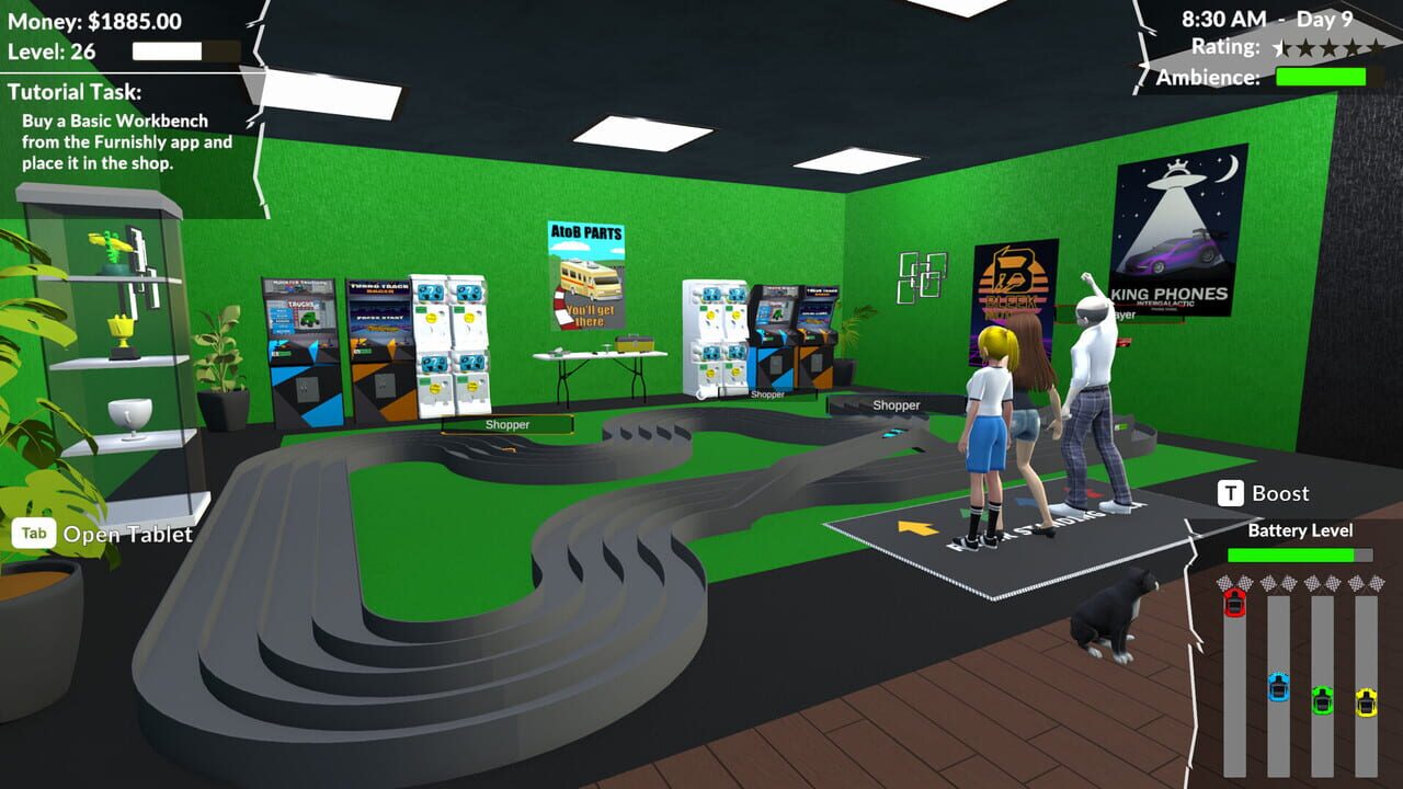 Pocket Racer Shop Sim