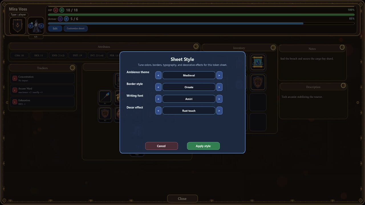 RP2D Virtual Tabletop