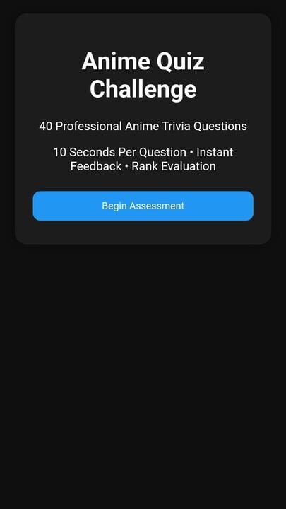 Anime Quiz Challenge