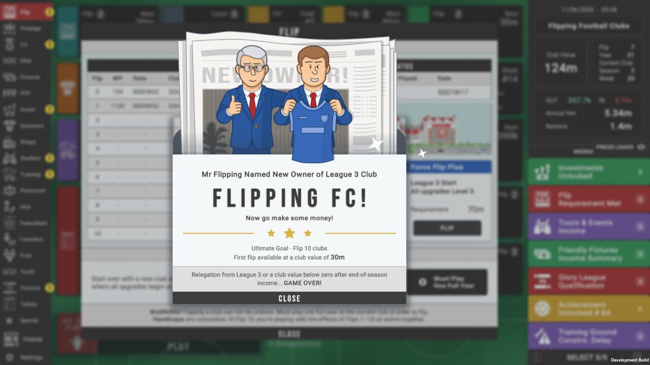 Flipping Football Clubs