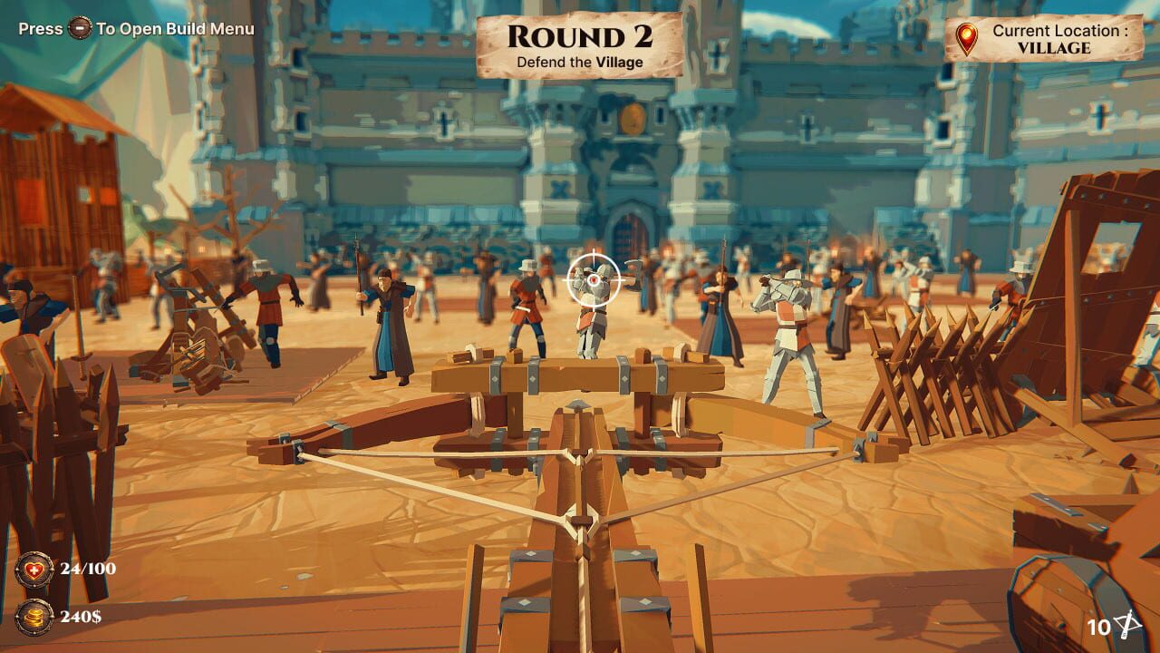 Medieval Castle Siege Defense vs. Invaders