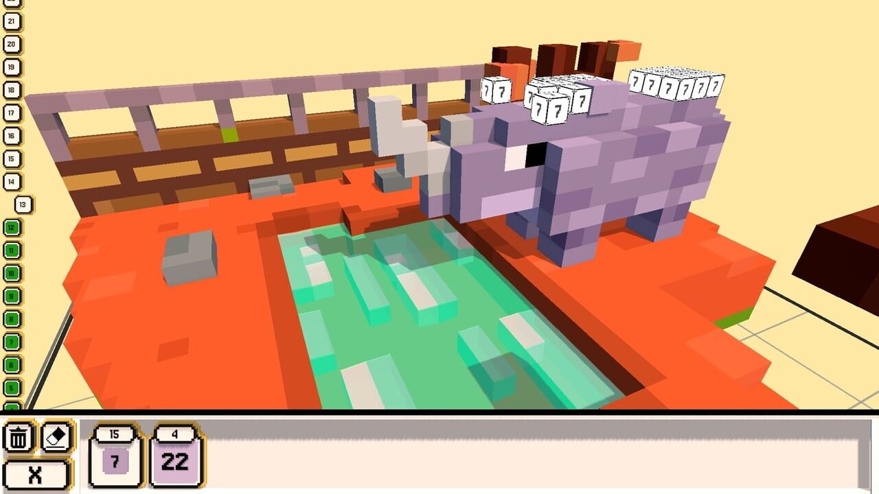 Coloring Voxels: Zoo Pack