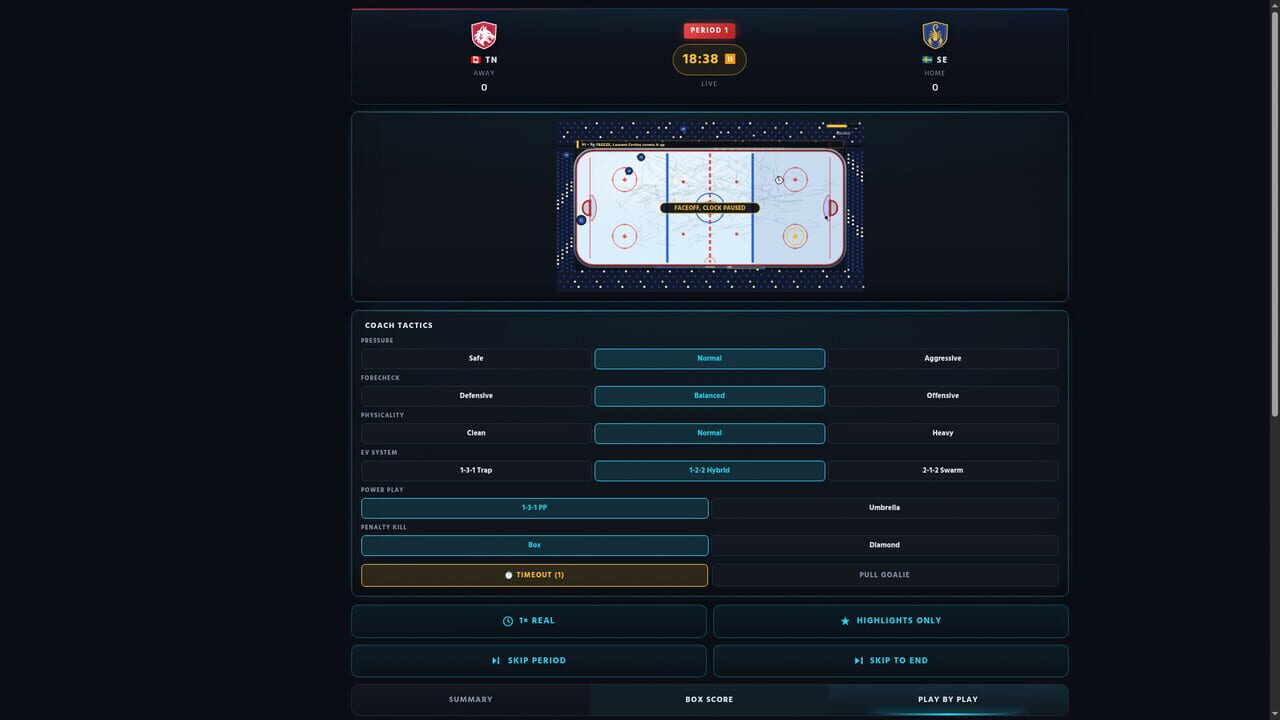 OvertimeGM: Hockey Manager