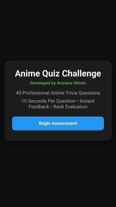 Anime Quiz Challenge