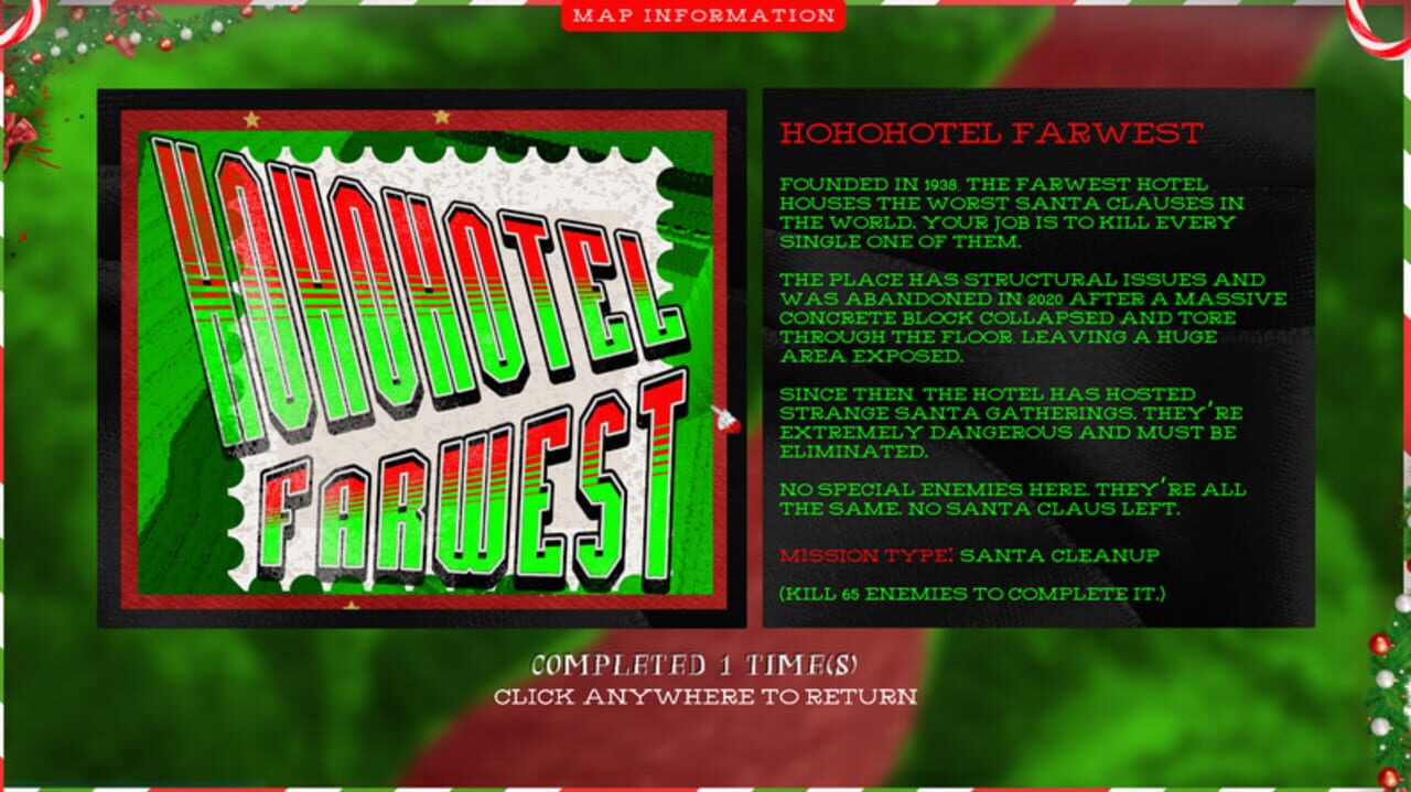 Festive Themed Santa Killer Simulator