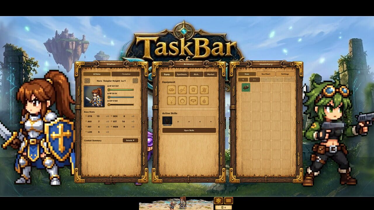 Task Bar of Ragnalis