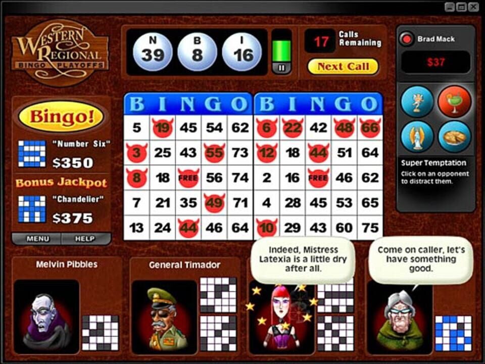 Saints & Sinners Bingo