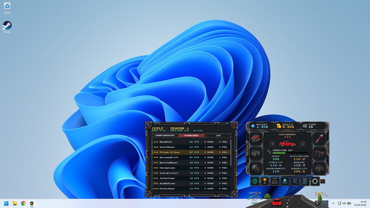 Desk Top Racer