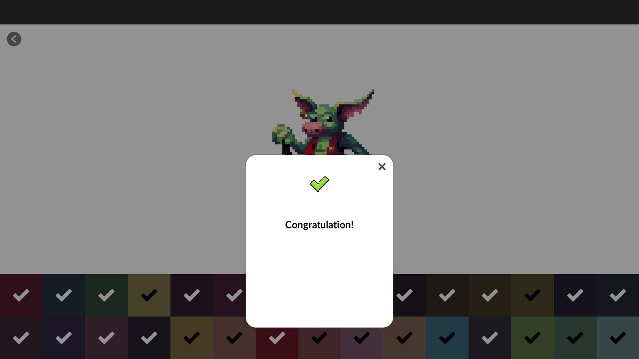 Pixel Art Monster: Color by Number