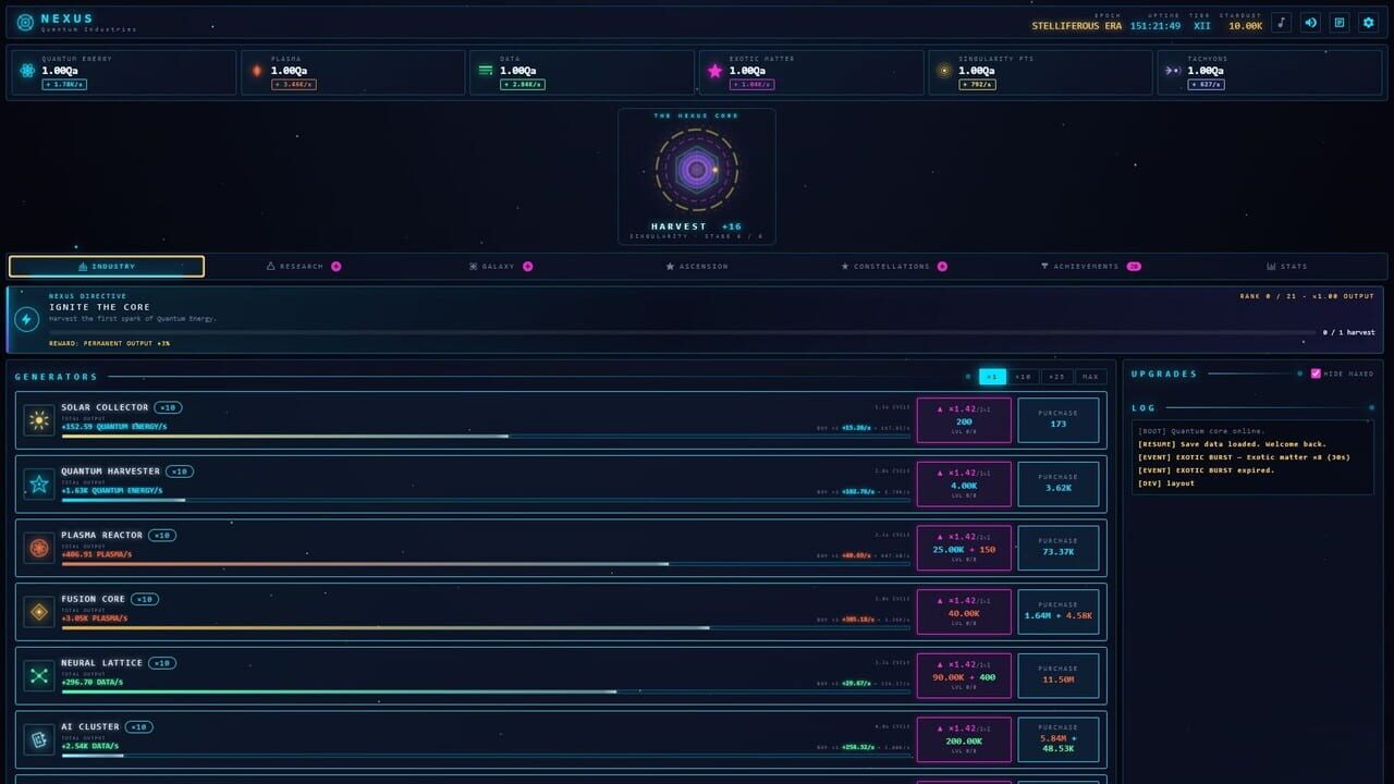 Nexus: Quantum Industries