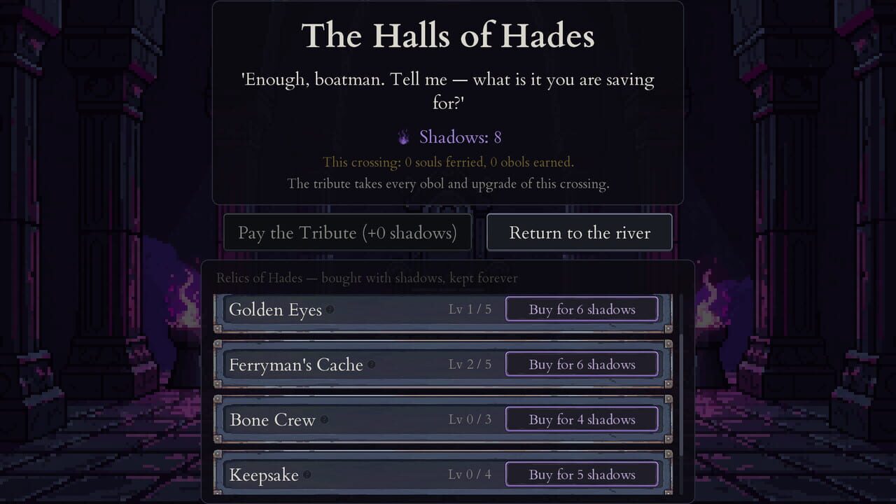 Toll: The Ferryman’s Ledger