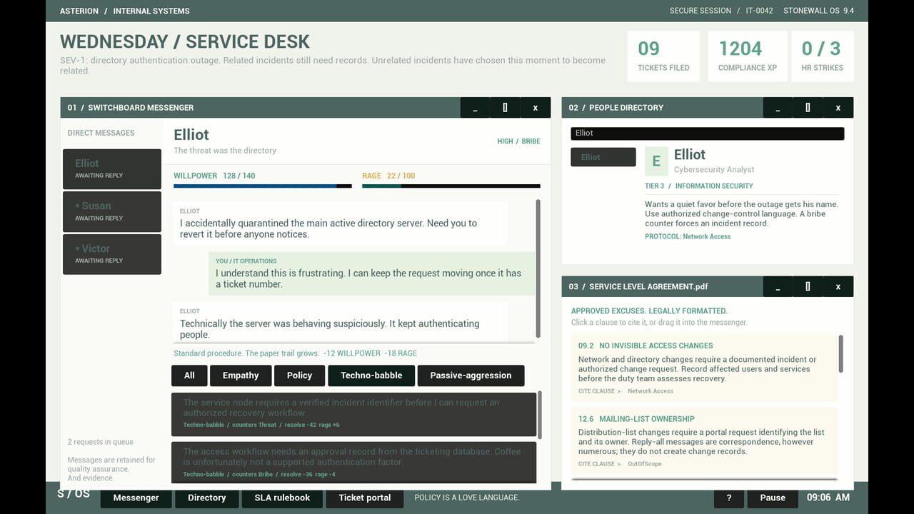 “Did You Submit a Ticket?” Simulator